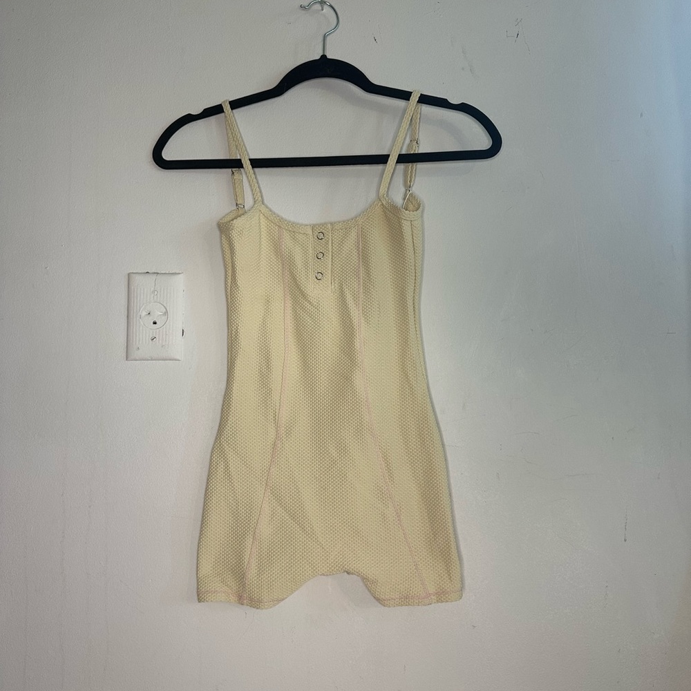 Frankie’s bikinis waffle knit jumpsuit